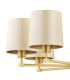 Princeton Multi Arm Pendant Ceiling 8 Light Beige (Gold Inside) Brushed Brass-4