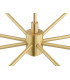Princeton Multi Arm Pendant Ceiling 8 Light Beige (Gold Inside) Brushed Brass-5