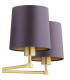 Princeton Multi Arm Pendant Ceiling 5 Light Plum Purple (Gold Inside) Brushed Brass-4