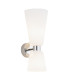 Reno Up & Down Wall Lamp Opal Matt Chrome-1
