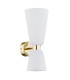 Reno Up & Down Wall Lamp Opal Matt Brass Steel-2