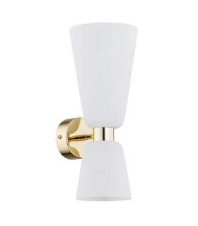 Reno Up & Down Wall Lamp Opal Matt Brass Steel-2