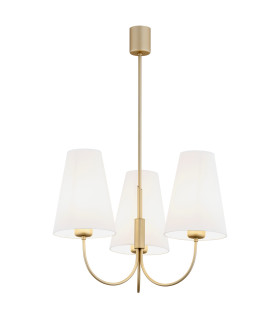 Safiano Multi Arm Pendant Ceiling 3 Light White Gold-1