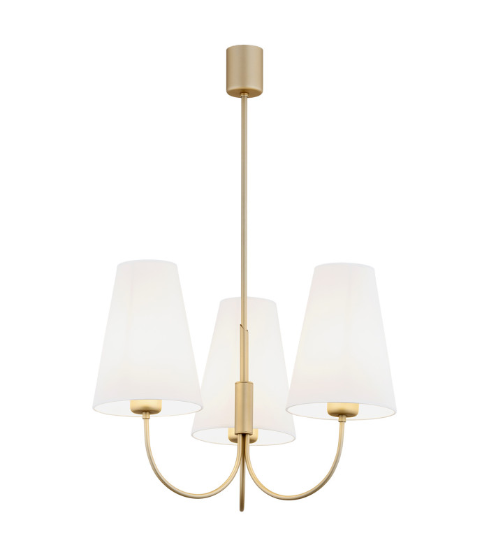 Safiano Multi Arm Pendant Ceiling 3 Light White Gold-1