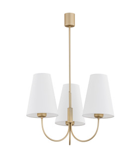 Safiano Multi Arm Pendant Ceiling 3 Light White Gold-2