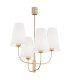 Safiano Multi Arm Pendant Ceiling 4 Light White Gold-1