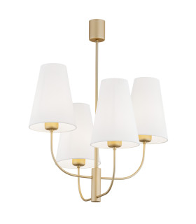 Safiano Multi Arm Pendant Ceiling 4 Light White Gold-1