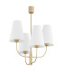 Safiano Multi Arm Pendant Ceiling 4 Light White Gold-2