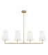 Safiano Bar Pendant Ceiling 4 Light White Gold-1