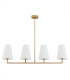 Safiano Bar Pendant Ceiling 4 Light White Gold-2