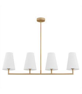 Safiano Bar Pendant Ceiling 4 Light White Gold-2
