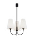 Safiano Multi Arm Pendant Ceiling 3 Light White Black-1