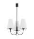 Safiano Multi Arm Pendant Ceiling 3 Light White Black-2