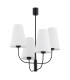 Safiano Multi Arm Pendant Ceiling 4 Light White Black-2