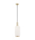 Sagunto Slim Pendant Ceiling Light Opal Matt Brass Steel-1