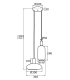 Sagunto Pendant Ceiling 2 Light Opal Matt Brass Steel-2
