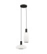 Sagunto Plus Pendant Ceiling 2 Light Opal Matt Black Structure-1