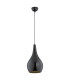 Santana Dome Pendant Ceiling Light Black Shine Black-1