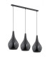 Santana Bar Pendant Ceiling 3 Light Black Shine Black-1