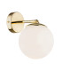 Satelite Plus Outdoor Globe Wall Lamp Opal Matt Brass Steel IP44-2