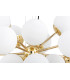 Satelite Plus Globe Pendant Ceiling 15 Light Opal Matt Brass Steel-4