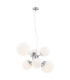 Satelite Globe Pendant Ceiling 6 Light Opal Chrome-1