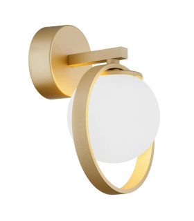 Saturnia Wall Lamp Opal Matt Gold-1