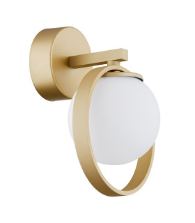 Saturnia Wall Lamp Opal Matt Gold-2
