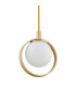 Saturnia Bar Pendant Ceiling 4 Light Opal Matt Gold-3