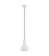 Sines Dome Pendant Ceiling Light White Structure Brass Elements-1