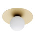 Spello Globe Ceiling Light Opal Matt Gold-2