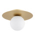 Spello Globe Ceiling Light Opal Matt Gold-3