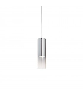 1 Light Ceiling Pendant Chrome Shade - 1
