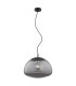Trini Globe 40cm Pendant Ceiling Light Smoky Black Matt
