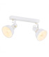 Twist Twin Ceiling Spotlight White Structure Brass Elements-1