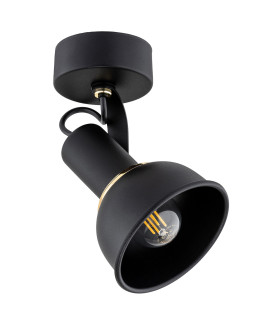 Twist Single Spotlight Black Structure Brass Elements-2