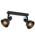 Twist Twin Ceiling Spotlight Black Structure Brass Elements-1