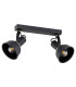 Twist Twin Ceiling Spotlight Black Structure Brass Elements-2