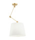 Zakyntos Plus Cylindrical Pendant Ceiling Light White Brass Steel-1