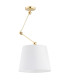 Zakyntos Plus Cylindrical Pendant Ceiling Light White Brass Steel-2