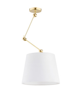 Zakyntos Plus Cylindrical Pendant Ceiling Light White Brass Steel-2