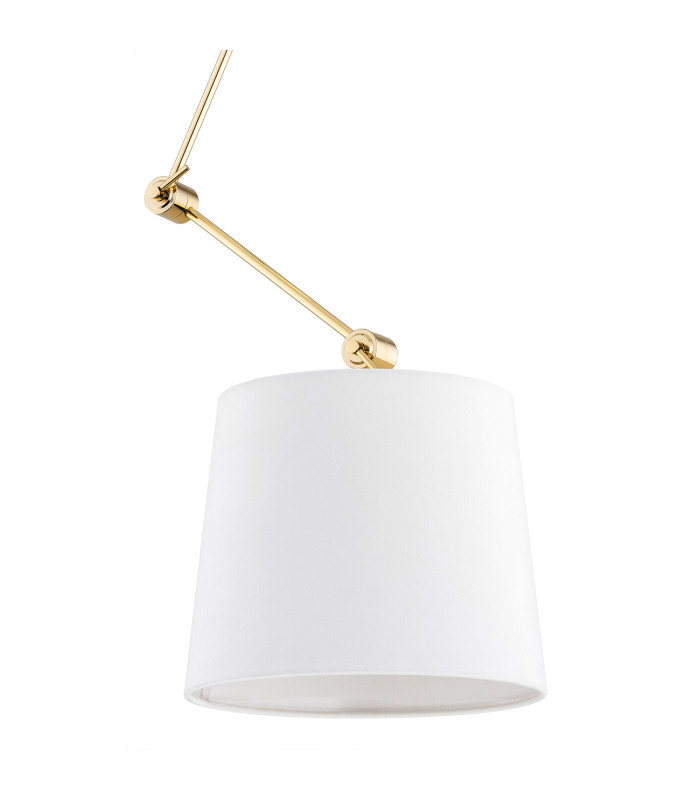 Zakyntos Plus Cylindrical Pendant Ceiling Light White Brass Steel-3