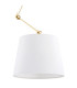 Zakyntos Plus Cylindrical Pendant Ceiling Light White Brass Steel-4
