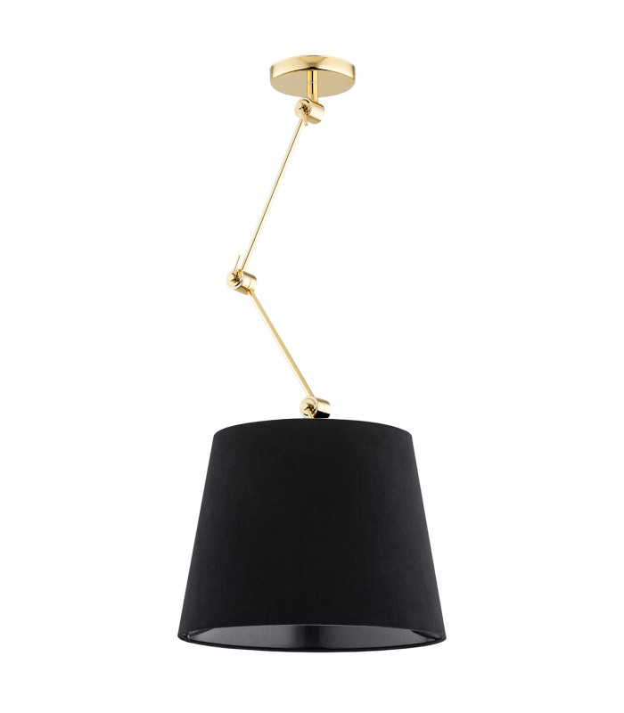 Zakyntos Plus Cylindrical Pendant Ceiling Light Black Brass Steel-2