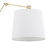 Zakyntos Plus Wall Lamp With Shade White Brass Steel-3