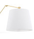 Zakyntos Plus Wall Lamp With Shade White Brass Steel-4