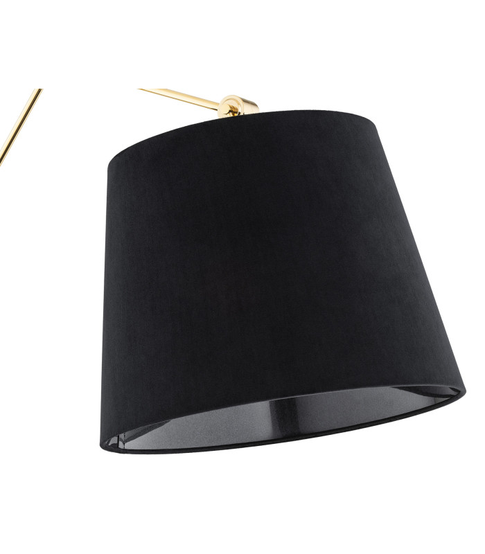 Zakyntos Plus Wall Lamp With Shade Black Brass Steel-3