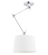 Zakyntos Dome Pendant Ceiling Light White Chrome-1