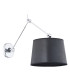 Zakyntos Wall Lamp With Shade Black Chrome-1