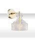 Cruz Wall Lamp Transparent Brass Steel-1